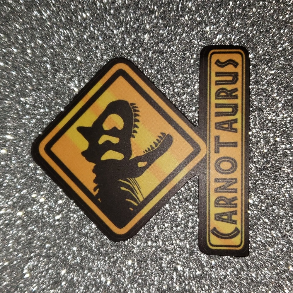 JURASSIC PARK waterproof sticker dinosaur sign